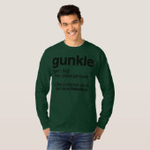 Gunkle Dictionary Definition Funny Gay oom T-shirt (Voorkant volledig)