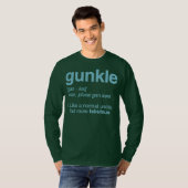 Gunkle Dictionary Definition Funny Gay oom T-shirt (Voorkant volledig)