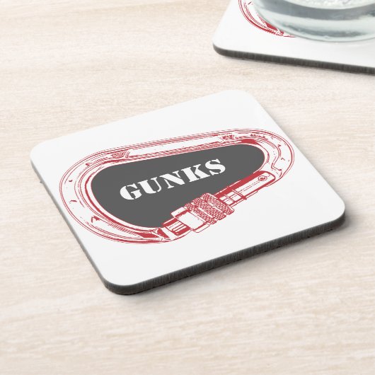 Gunks climate carabiner bier onderzetter (Linkerzijde)