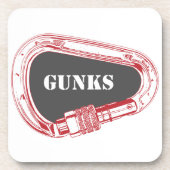 Gunks climate carabiner bier onderzetter (Voorkant)