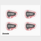 Gunks climate carabiner ovale sticker (Vel)