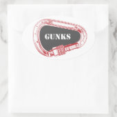 Gunks climate carabiner ovale sticker (Tas)