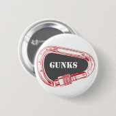 Gunks climate carabiner ronde button 5,7 cm (Voorkant /achterkant)