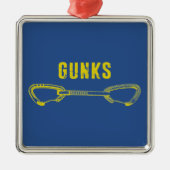 Gunks climate quickdraw metalen ornament (Voorkant)