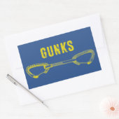 Gunks climate quickdraw rechthoekige sticker (Envelop)