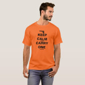 GunLink Keep Calm en Carry One 1911 T-shirt, Light T-shirt (Voorkant volledig)