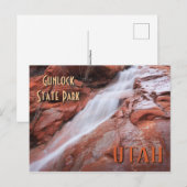 Gunlock State Park Utah Waterfall Briefkaart (Voorkant / Achterkant)