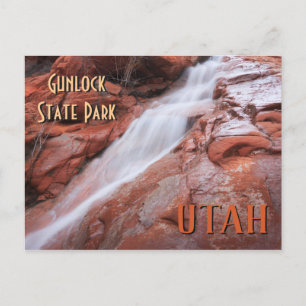 Gunlock State Park Utah Waterfall Briefkaart