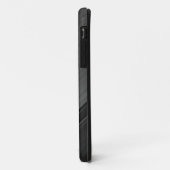 Gunmetal Grey Textured Design Persoonlijke naam Case-Mate iPhone Case (Achterkant/links)