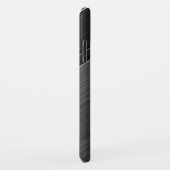 Gunmetal Grey Textured Design Persoonlijke naam Case-Mate iPhone Case (Achterkant/rechts)