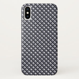 Gunmetal grijs, metallisch, gebogen raster Case-Mate iPhone case
