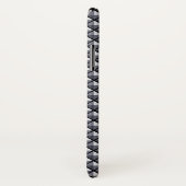 Gunmetal grijs, metallisch, gebogen raster Case-Mate iPhone case (Achterkant / rechts)