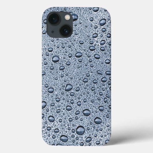 Gunmetal grijs waterdruppels Hoesje-Mate iPhone ca Case-Mate iPhone Case (Achterkant)