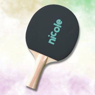 Gunmetal Moderne Naam Trendy minimalist Tafeltennisbatje