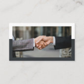 Gunmetal & Sinaasappel Professionele Pictogrammen  Visitekaartje (Achterkant)