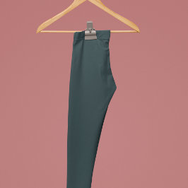 Gunmetal Solid Plain Color Leggings