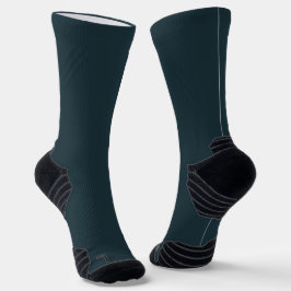 Gunmetal Solid Plain Color Sokken