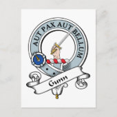 Gunn Clan Badge Briefkaart (Voorkant)