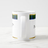 Gunn Clan Badge Tartan & Motto Grote Koffiekop (Achterkant)