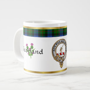Gunn Clan Badge Tartan & Motto Grote Koffiekop