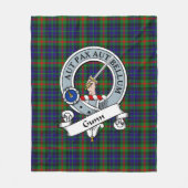 Gunn Clan Badge Tartan Pset Fleece Deken (Voorkant)