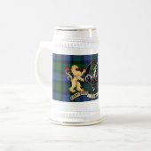 Gunn Clan Badge & Wrap rond Tartan Bierpul (Voorkant links)