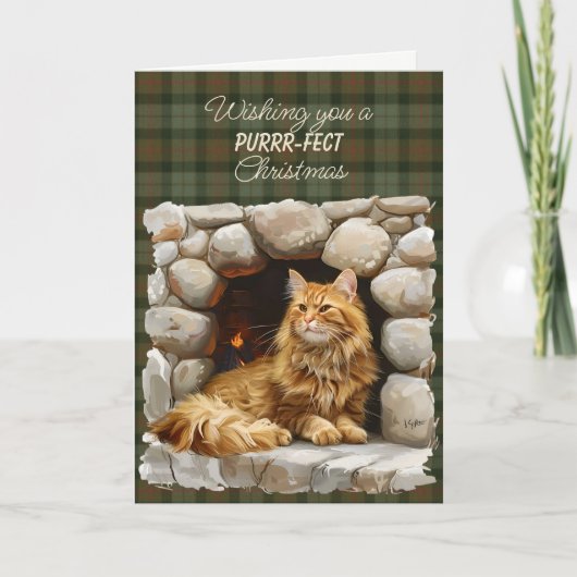 Gunn Clan Tartan Holiday Card Feestdagen Kaart (Voorkant)