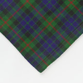 Gunn Clan Tartan Pset Monogram Fleece Blanket (Hoek)
