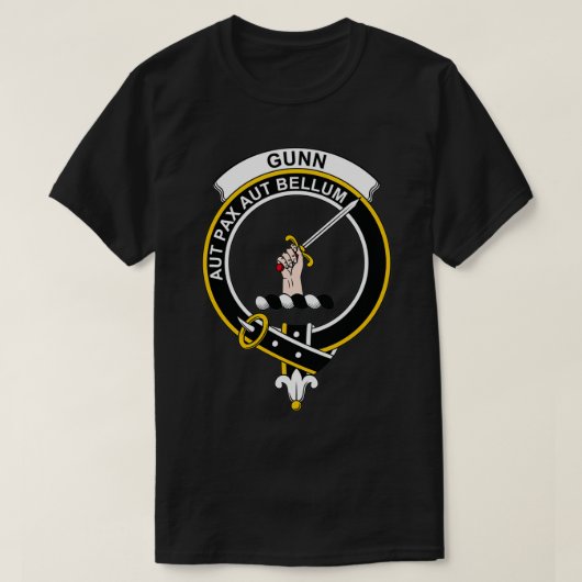 Gunn Crest Tartan Clan Scottish Clan T-shirt (Design voorkant)