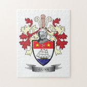 Gunn Family Crest Coat of Arms Legpuzzel (Verticaal)