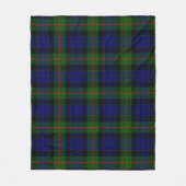Gunn Moderne Schotse ruit Fleece Deken (Voorkant)