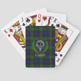 Gunn Schotse Clan Tartan & Crest Pokerkaarten
