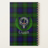 Gunn Schotse Clan Tartan & Wapen Planner (Achterkant)