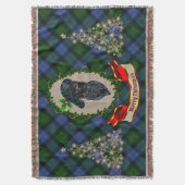 Gunn Scottie Dog Kerstmis Throw Blanket Deken (Voorkant Verticaal)