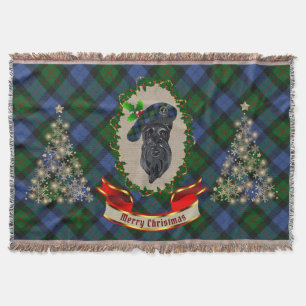 Gunn Scottie Dog Kerstmis Throw Blanket Deken