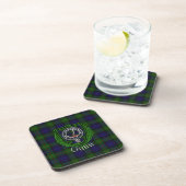 Gunn Scottish Clan Tartan & Crest Bier Onderzetter (Rechterzijde)