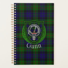 Gunn Scottish Clan Tartan & Crest Planner