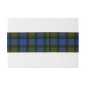 Gunn Scottish Tartan Belly Band Uitnodigingen Wikkel (Achterkant Voorbeeld)