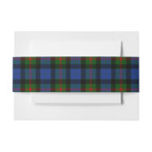 Gunn Scottish Tartan Belly Band Uitnodigingen Wikkel (Voorkant Voorbeeld)