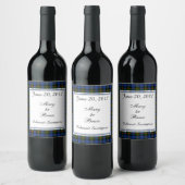 Gunn Scottish Wedding Wine Label Wijn Etiket (Flessen)