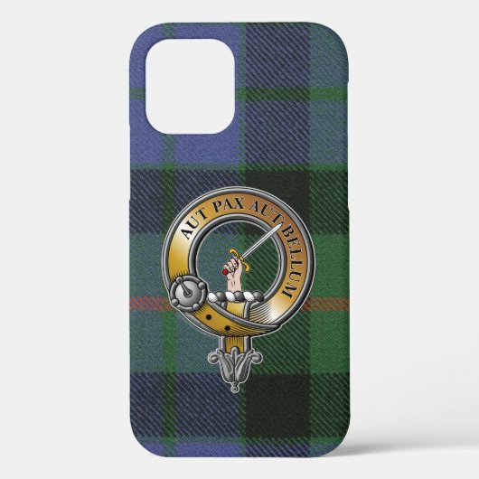 Gunn Tartan & Badge Case-Mate iPhone Case (Achterkant)