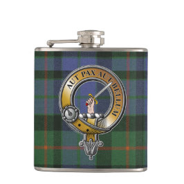 Gunn Tartan & Badge Heupfles