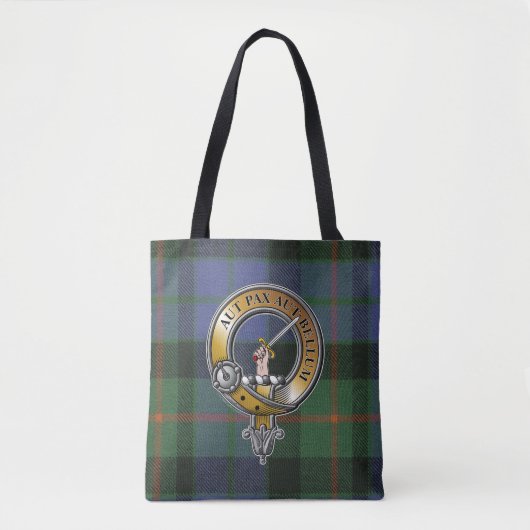Gunn Tartan & Badge Tote Bag (Voorkant)