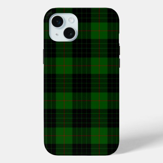 Gunn tartan green black plaid Case-Mate iPhone case (Achterkant)