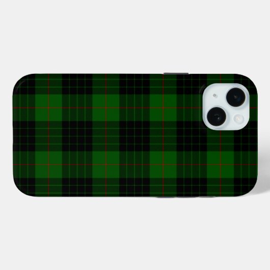 Gunn tartan green black plaid Case-Mate iPhone case (Achterkant (horizontaal))