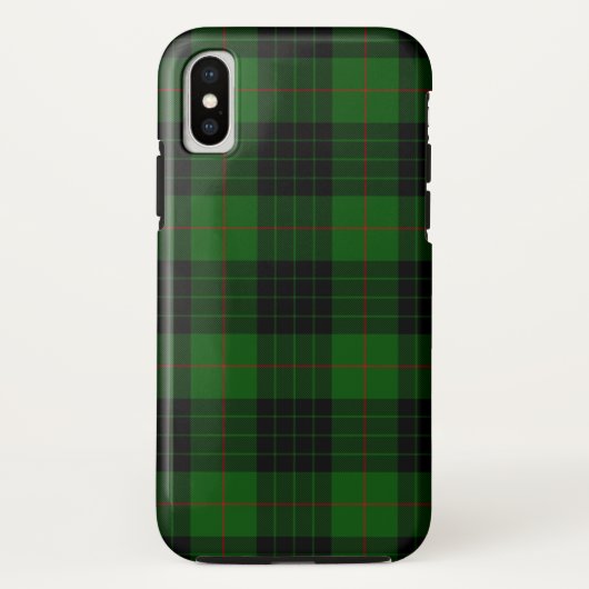 Gunn tartan green black plaid Case-Mate iPhone case (Achterkant)