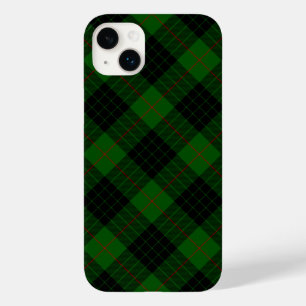Gunn tartan green black plaid Case-Mate iPhone 14 plus hoesje