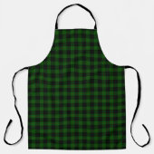 Gunn tartan green black plaid schort (Voorkant)