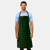 Gunn tartan green black plaid schort (Gedragen)