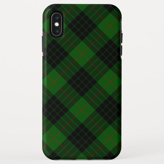 Gunn tartan groen zwart geruit Case-Mate iPhone case (Achterkant)